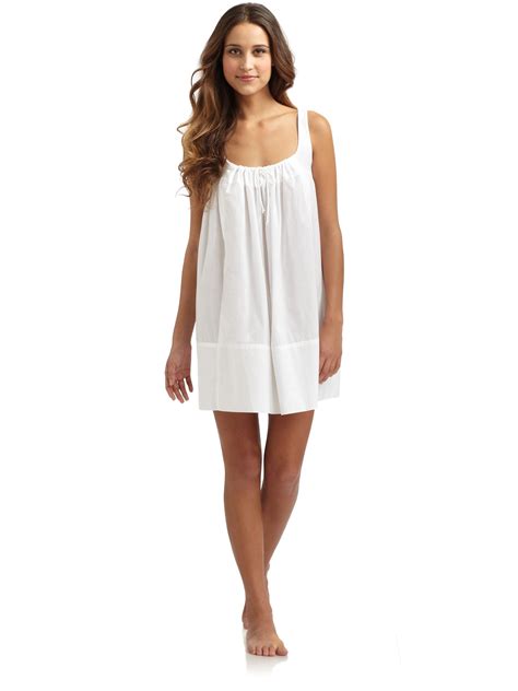 White Cotton Nightgown