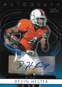 Miami Hurricanes Football | DEVIN HESTER | Trading Card Collection