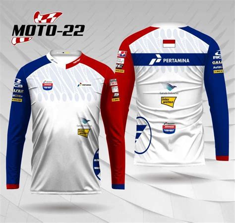 Jual Jersey Motogp Mandalika Baju Kaos Pertamina Racing Team Crew