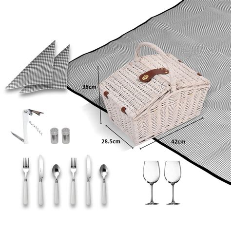 2 Person Picnic Basket Basket - Kitchenware Crew