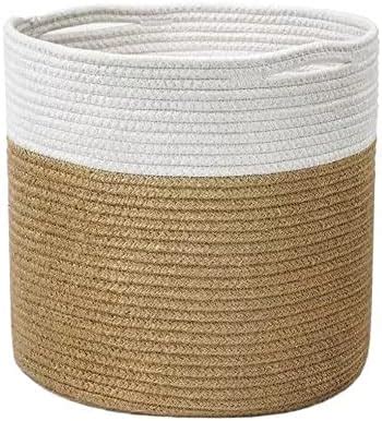 Goodpick Sturdy Jute Rope Plant Basket Modern Woven Basket For Cm