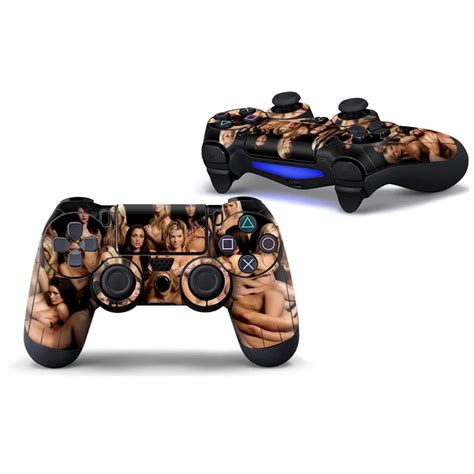 2 Pcs Sexy Girl Model Custom Ps4 Full Vinyl Stickers Decals Protective Skins For Sony