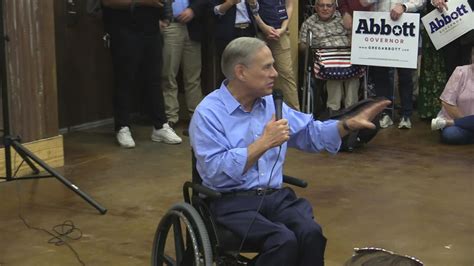 Texas Gov Greg Abbott Makes Campaign Stop In Beaumont