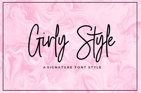 Girly Style Font By Akrtype · Creative Fabrica