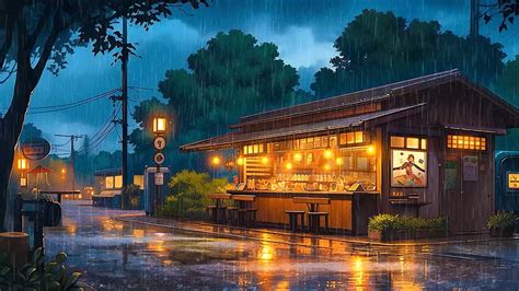 Late Japanese Night 🌧️ Rain Lofi Songs With Rain Sound To Help You