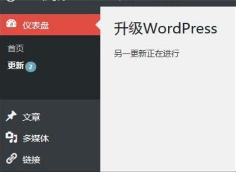 WordPress升级提示另一更新正在进行解决办法 林风网络