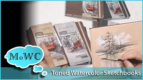 Hahnem Hle Toned Watercolor Sketchbook Review And Demo Youtube