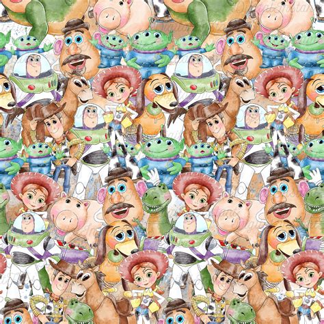 Toy Story Seamless Pattern Andys Toy Story Seamless Pattern Woody