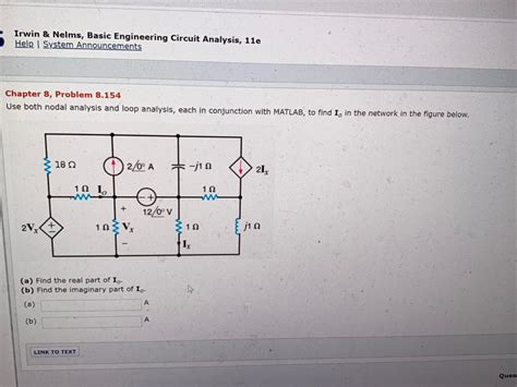 Solved Irwin Nelms Basic Engineering Circuit Analysis 11e Chegg