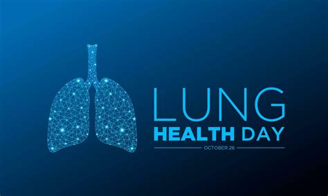 Lung Health Day Vector Illustration Of World Lung Health Day Awareness