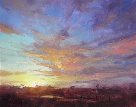 Evening Sky Painting at PaintingValley.com | Explore collection of ...