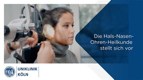 Klinik für Hals Nasen und Ohrenheilkunde HNO stellt sich vor