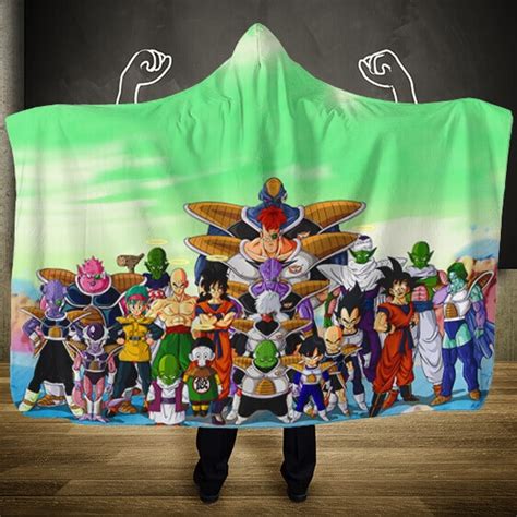 Dragon Ball Z Epic Goku Release Of Kaioken Hooded Blanket Saiyan Stuff