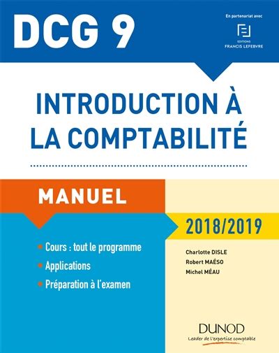 Introduction à la comptabilité dcg 9 manuel 2018 2019 de Charlotte