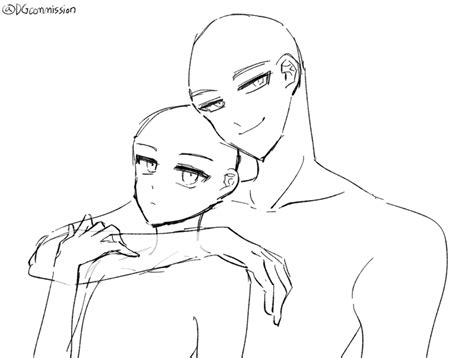 Couple Drawing Base Cute Anime Couple Poses Reference Afil Nbkomputer