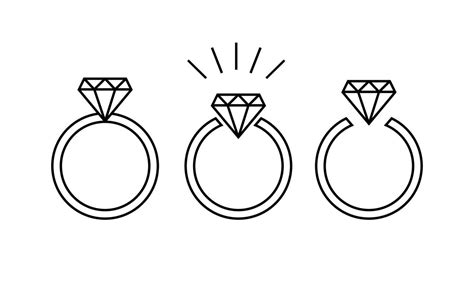 Diamond ring illustrations 5083228 Vector Art at Vecteezy