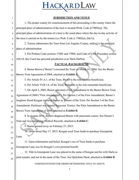 CA Heggstad 850 Probate Petition Los Angeles PDF