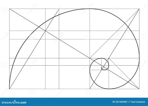 Plantilla De Relaci N De Oro Vectorial Cociente Dorada Espiral Dorada