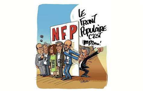 Le dessin de Chaunu le Nouveau Front populaire et Jean Luc Mélenchon