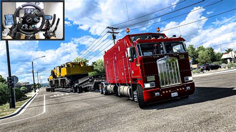 Ton Crane Transport Heavy Hauling Excellence American Truck