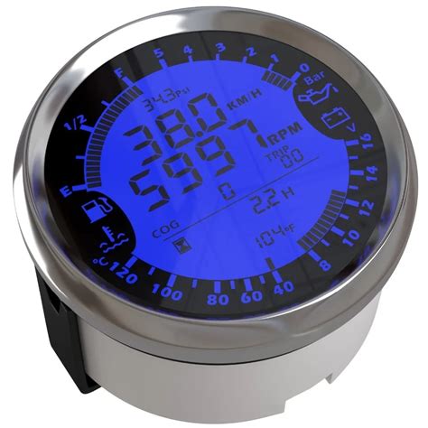 Mm In Multi Functional Gauge Meter Car Gps Speedometer Truck Boat