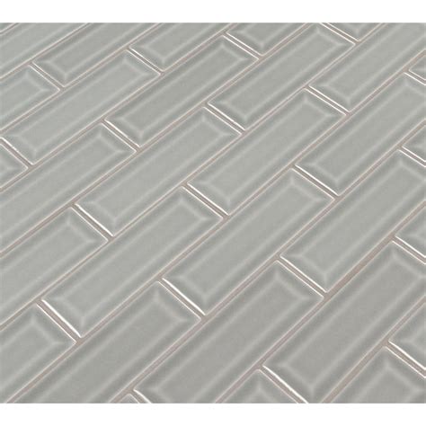 Morning Fog 2x6 Bevel Subway Ceramic Tile Backsplash Tile Usa