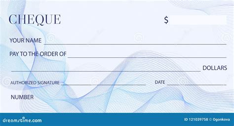 Cheque Check Template Chequebook Template Blank Bank Cheque With