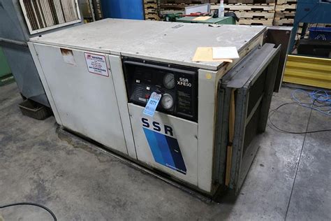 Used Hp Cfm Ingersoll Rand Ssr Xfe Rotary Screw Horizontal