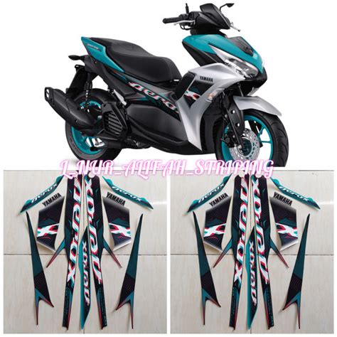 Stiker Striping Lis Les Polet Body Motor Yamaha Aerox Vva Conected