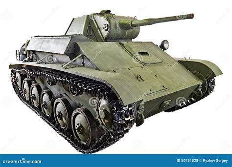 Soviet Light Infantry Tank T 70 Isolated Stock Photo Image Of Track