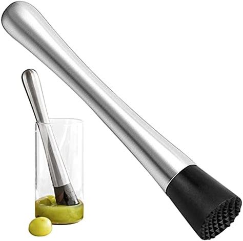 YUENX Pilon à Cocktail Pilon Mojito Acier Inoxydable Cocktail de Pilon