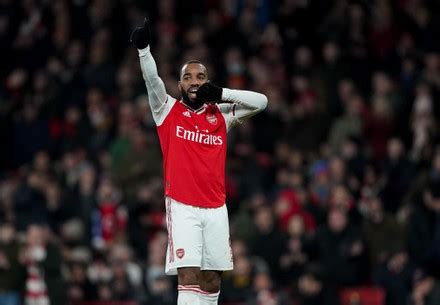 Alexandre Lacazette Arsenal Celebrates After Var Editorial Stock Photo