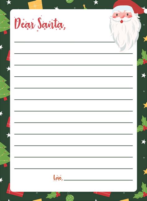 Christmas Letter Template Printable Christmas Letter Template Christmas