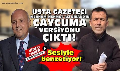 Usta Gazeteci Merhum Mehmet Ali Birand N Aycuma Versiyonu Kt