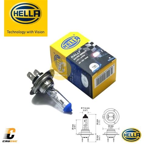 HELLA Bohlam Lampu Halogen Mobil H7 12V 100W Lazada Indonesia