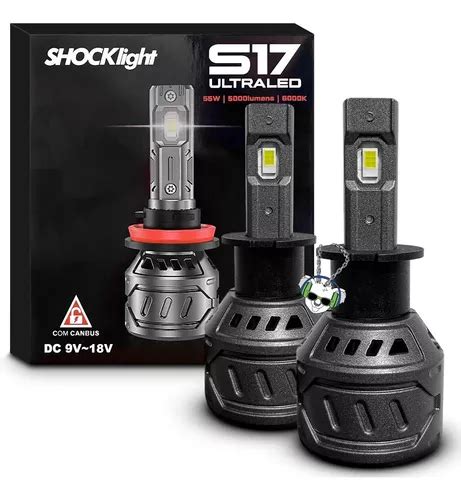 Lâmpada Shocklight Ultra Led S17 Nano 5000lm 6000k 12v 55w Frete grátis