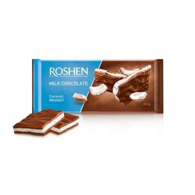 Roshen Czekolada Mleczne O Smaku Nugatowo Kokosowym G