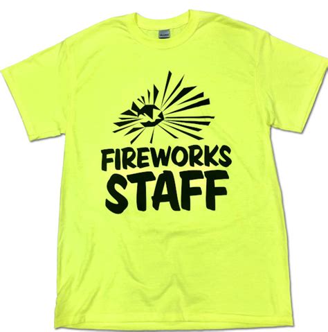 Fireworks Staff T Shirt Pyro Novelties