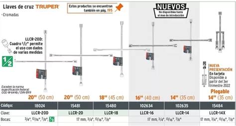 Cruceta Plegable Truper Abatible Llave De Cruz Llanta