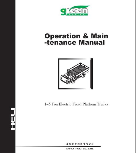 Heli Platform Truck G Series T Operation And Maintenance Manual