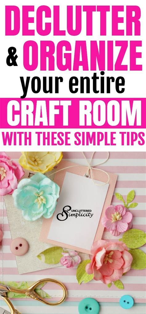 Simple Steps To Organize Craft Supplies Conquer Craft Clutter