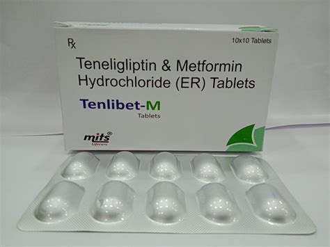 Teneligliptin 20 Mg Metformin Tablet 500 Mg MITS 10X10 At Rs 1050 Box