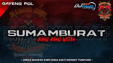 Dj Bantengan‼️ Sumamburat Bang Bang Wetan Maheso Suro Bima Sakti