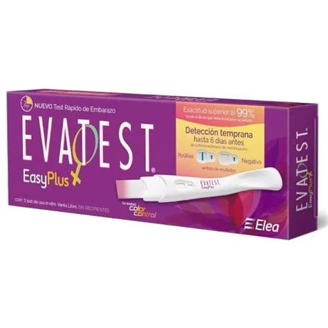 Evatest Easy Plus Test De Embarazo Consumo Inmediato Farmacia