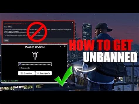 FIVEM UNBAN ANY SERVER BANNED HARDWARE TXADMIN MASEW SPOOFER ON