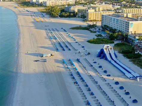 Aerial View of St Pete Beach and Resorts Stock Photo - Image of high ...