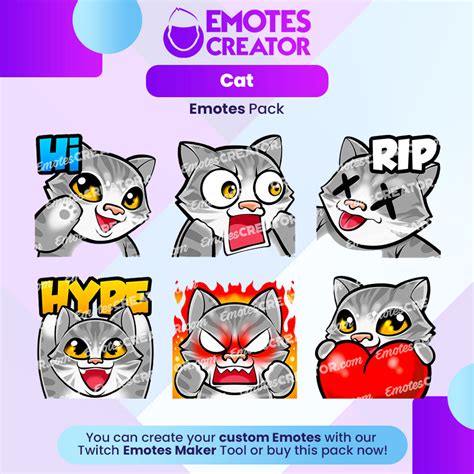 Cat Emotes Pack Emotes Creator