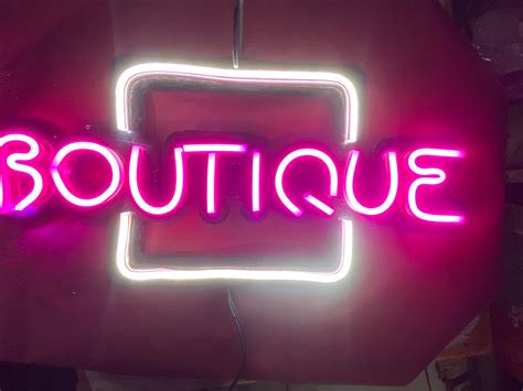 Letrero Led Ne N Boutique Md Publicidad Zit Cuaro