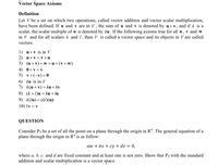 Answered Vector Space Axioms Definition Let V Be Bartleby