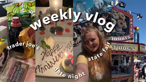 WEEKLY VLOG Clothing Hauls Anniversary Date Night State Fair Work